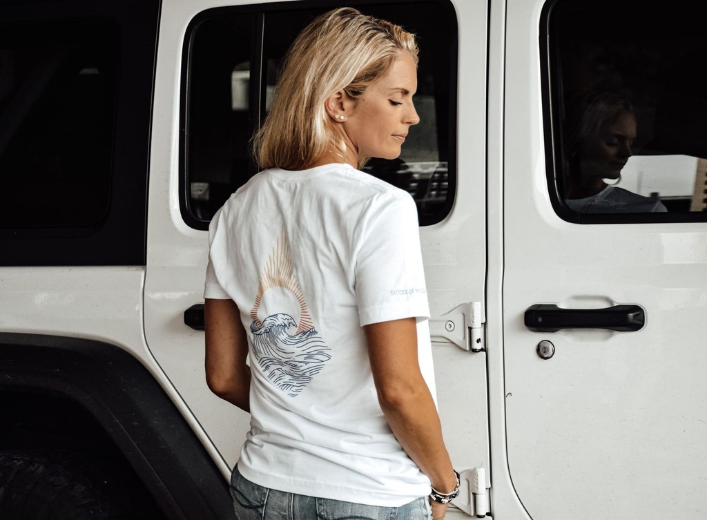 Finding Faith in Deep Waters, Vintage White Tee